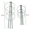 45cm/60cm Climbing Vine Rack Plant Potted Support Frame Plastic Coated Steel Flower Vegetables Decorative Trellis Bracket 1Pc