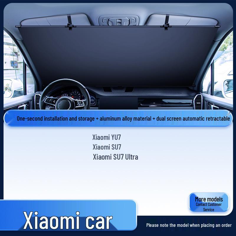 Автомобильный солнцезащитный козырек на лобовое стекло - Теплоизоляция и защита от света для лета