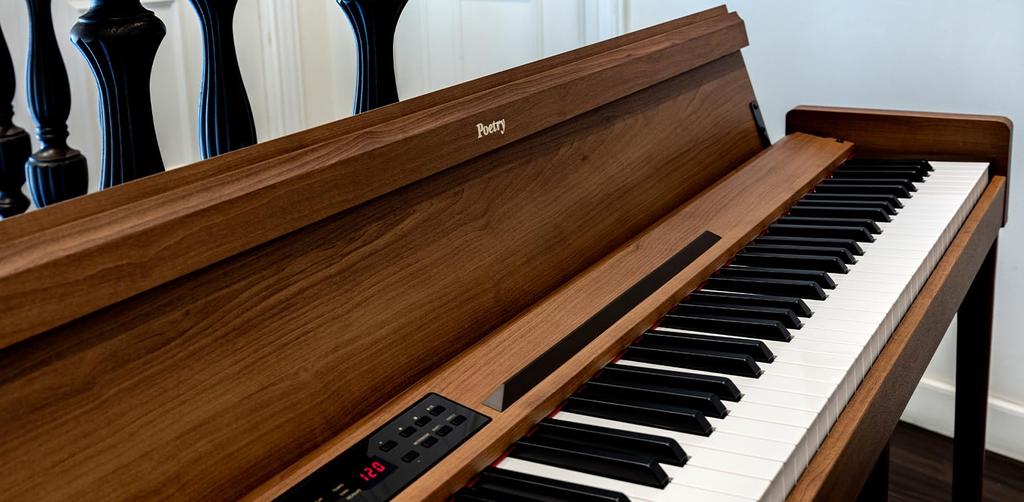 Комплект стульев и наушников KORG Electronic Piano Цифровое пианино 88 клавиш Poetry В комплект входят наушники и коллекция нот [Регулируемая высота]