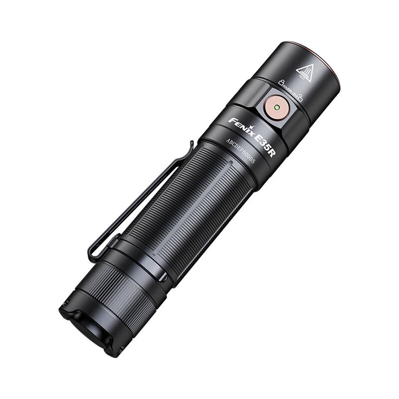 FENIX E35R Black High-Intensity Flashlight, Long-Range Outdoor Illumination for Patrol And Commuting at Night