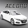 1:24 Модель автомобиля Honda Accord E300 Игрушка Инерционная Свет Музыка Открывающиеся двери Миниатюрные модели транспортных средств для детей Рождественские подарки