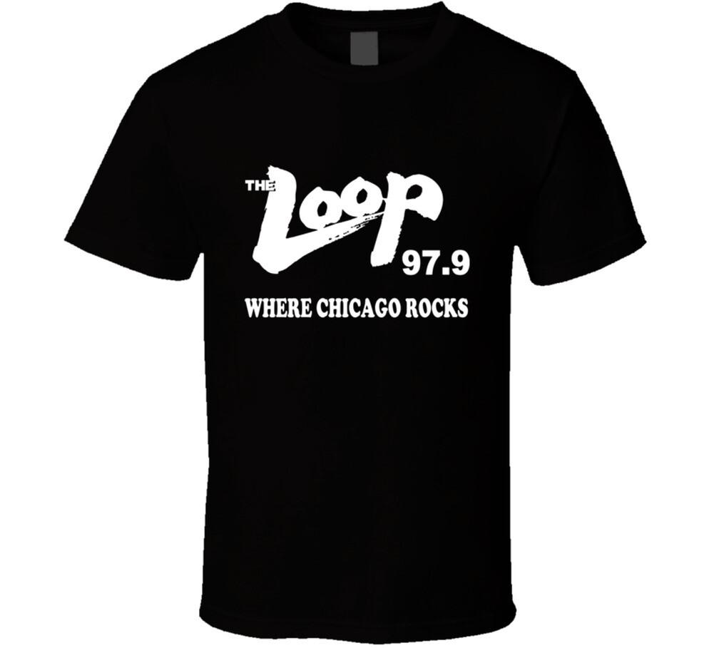 The Loop 97.9 Wlup Where Chicago Rocks T Shirt Mens Womens Tees Top