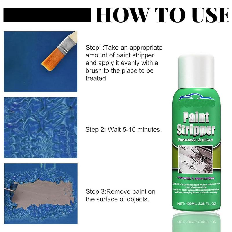100 мл Средство для снятия краски Стриппер для краски по металлу Высокоэффективный Для Автомобилей Стен Морской Краски Исправление Граффити Многофункциональный Инструмент для Чистки