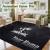 Crystal Velvet Square Rug Custom NameLinkin Park Pattern Non Slip Home Floor Decor Rug
