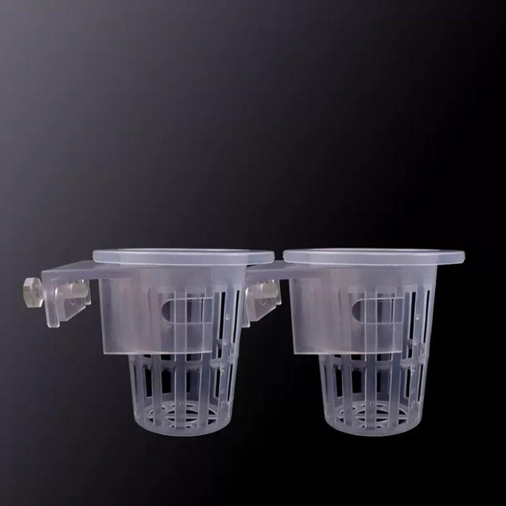 2Pcs ABS Fish Tank Planter Cups Adjustable Hydroponic Planting Cup Aquascape