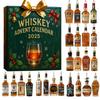 2025 Whiskey Advent Calendar - 24 Days Premium Whiskey Tasting Experience for Christmas Countdown, 2D Flat Plane Design with Airplane Box