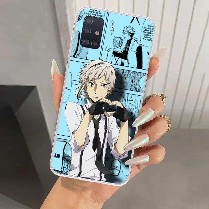 Чехол для телефона Bungo Stray Dogs Манга для Samsung Galaxy A52 A32 A22 A12 A02S A50S A30S A10S Note 20 Ultra 10 Plus S10 A31 A20 A71 A