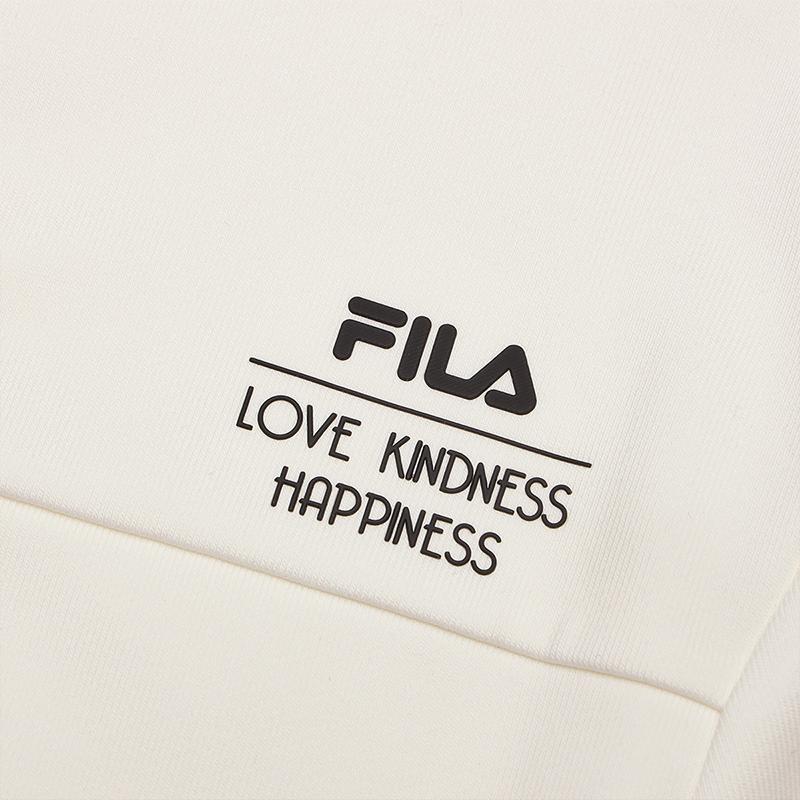 Fila Серия Heritage Повседневный Простой Пуловер С Длинным Рукавом Толстовка Мужская толстовка Белоснежный F11M518209F-WT