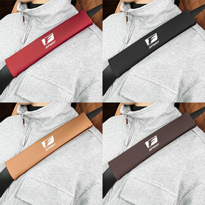 Car Seat Belt Cover Leather Shoulder Protection Cover For Lexus F SPORT ES RX NX LS UX LM LX GX LC RZ IS CT GS RC HS SC TX LBX