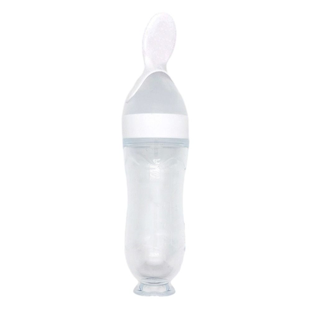 Squeezing Supplement Feeder With Spoon Baby Tableware Useful Milk Bottle Kids