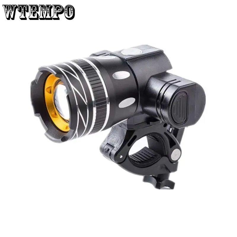 Электрические велосипедные фары для горного велосипеда из алюминиевого сплава, перезаряжаемые, с зумом и бликами, водонепроницаемые лампы