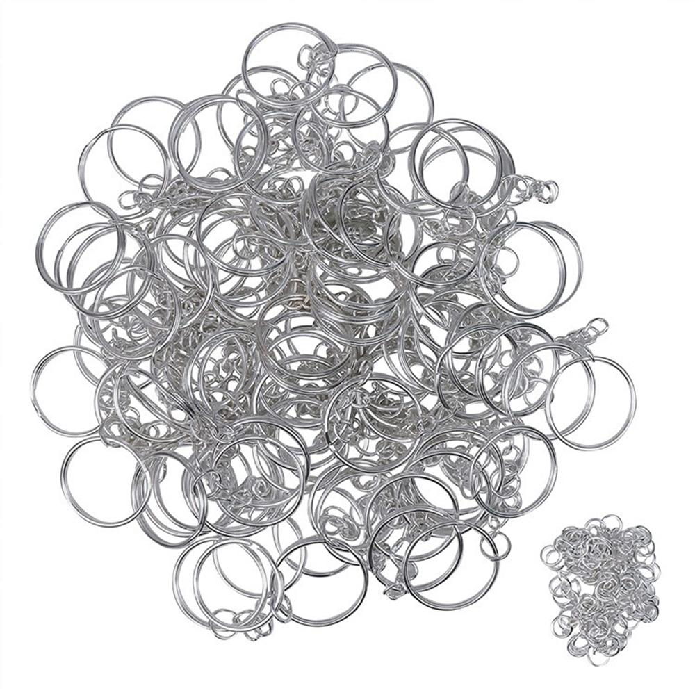 10/20/30/50/100 шт. серебро DIY диаметр 25 мм разрезное кольцо брелоки с открытым кольцом для ключей металлический брелок