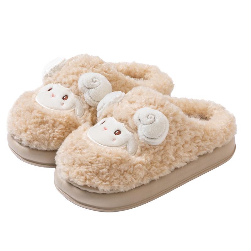 Cozy Cotton Slippers: Warm Plush Indoor Slippers for Men & Women - Autumn/Winter 2025