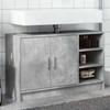 VidaXL Concrete Grey Sink Cabinet 90x29x55 Cm Engineered Wood, Bathroom Cabinet, Storage Cabinet Room 848125