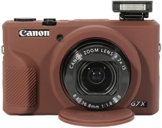Силиконовый чехол для цифровой камеры Canon PowerShot G7X Mark III со съемной крышкой для объектива