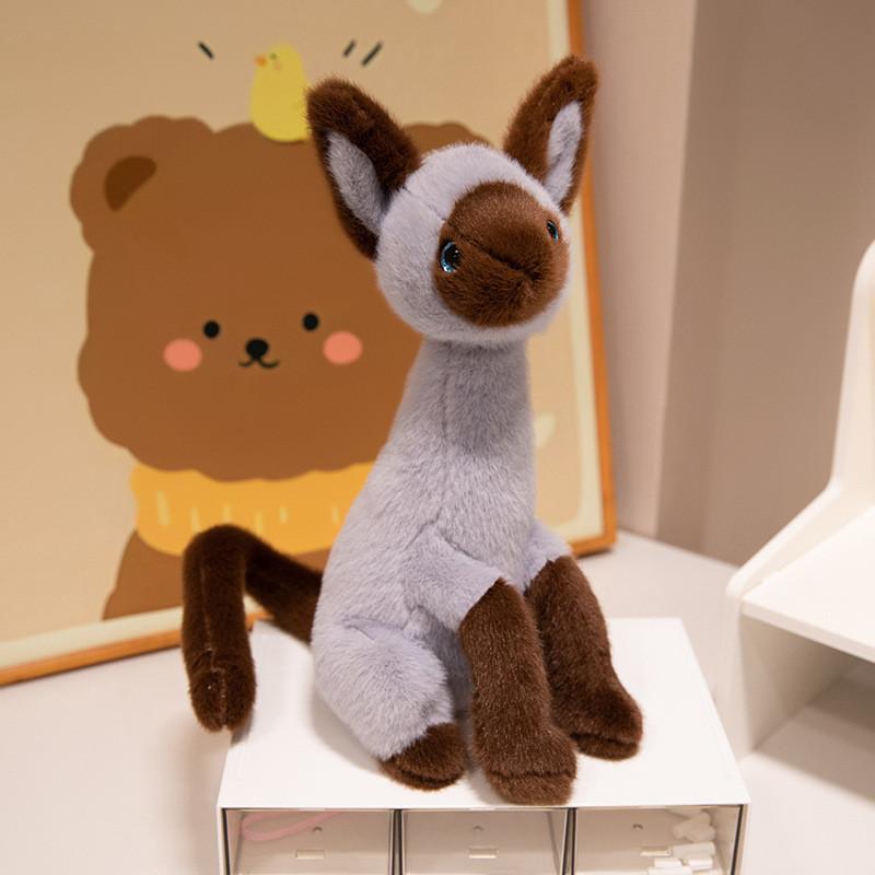 Cat Siamese Plush Toy Cartoon Stuffed Doll Animal Bedroom Decoration Kids Gift