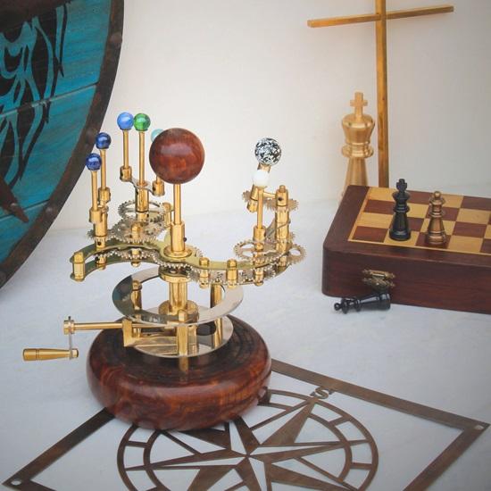 25.4 Cm  Solar System Orrery Art Masterpiece Decor, A Luxury and Unique Artwork One of a Kind Gift for Husband