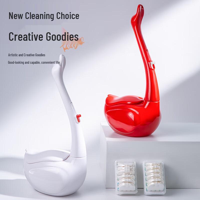Yixi Swan Disposable Toilet Brush Kit