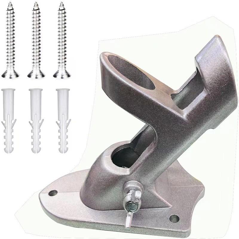 Вращающийся флагшток из нержавеющей стали 1,8 м, 5 секций, защита от запутывания, настенный, для наружного использования