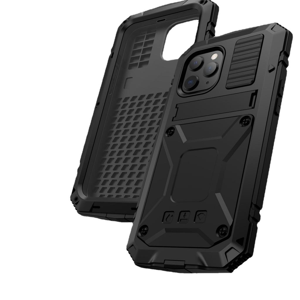 Защитный бронированный чехол для Apple 12/14 Pro Max, противоударный дизайн для iPhone 15 Pro Plus