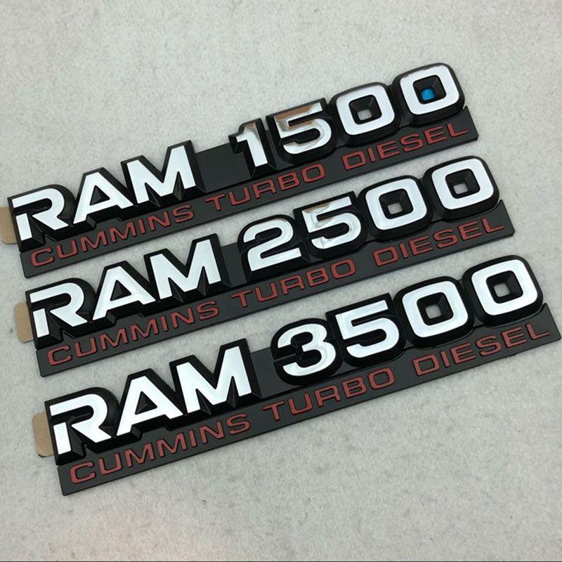 1500 Ram 2500 3500 Тяжелый пикап Автомобильная табличка Переоборудование пикапа Ram Автомобильная наклейка
