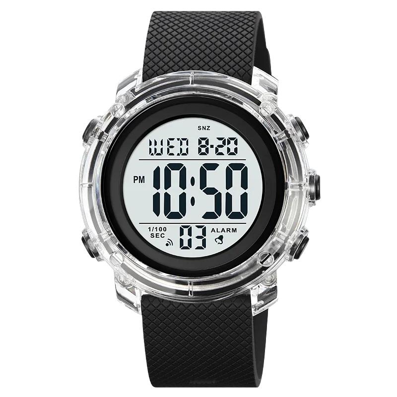 SKMEI 1996 Календарные часы reloj hombre Япония Цифровой механизм Светодиодная подсветка Часы Мужские Женские 5 Бар Водонепроницаемые Таймер Наручные часы