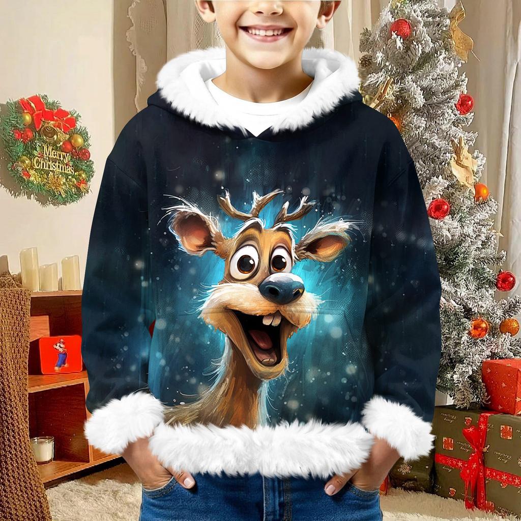 Children's Sweatshirt Girls Boys Long Sleeve Lightweight Casual Hoodie Loose Comfortable  Sweatshirt