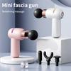 Mini Fascia Gun Electric Massage Gun Muscle Relaxation Massager Body Portable Vibration Massager With 4 Massage Head