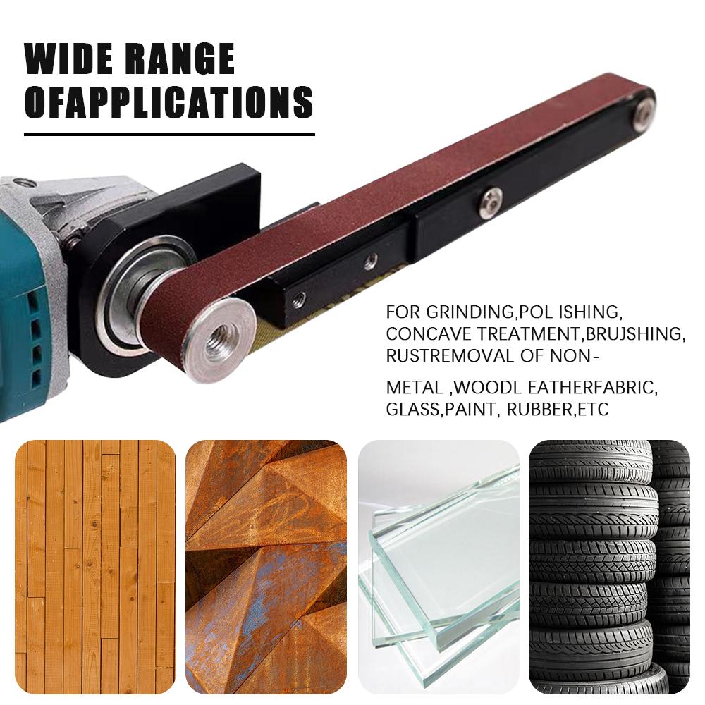 Sanding Belt Machine Tool Accessories Polishing Accessories Metals Handle Holder Adapter Electric Drill Conversion Angle Grinder Trimming Polishing