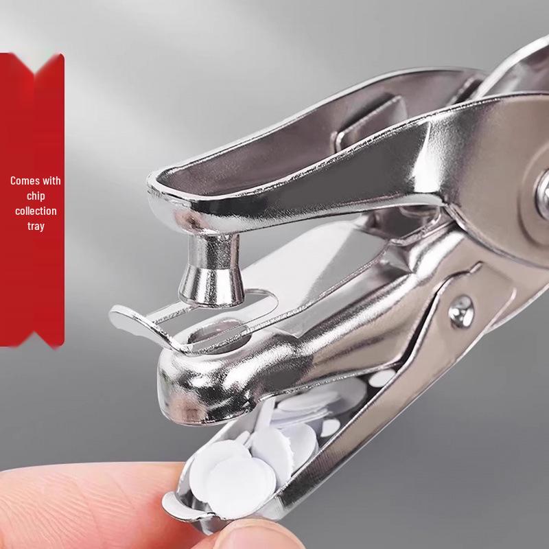 Компактный дырокол на одно отверстие с защитной наклейкой, удобный для студентов и экономящий усилия инструмент для переплета