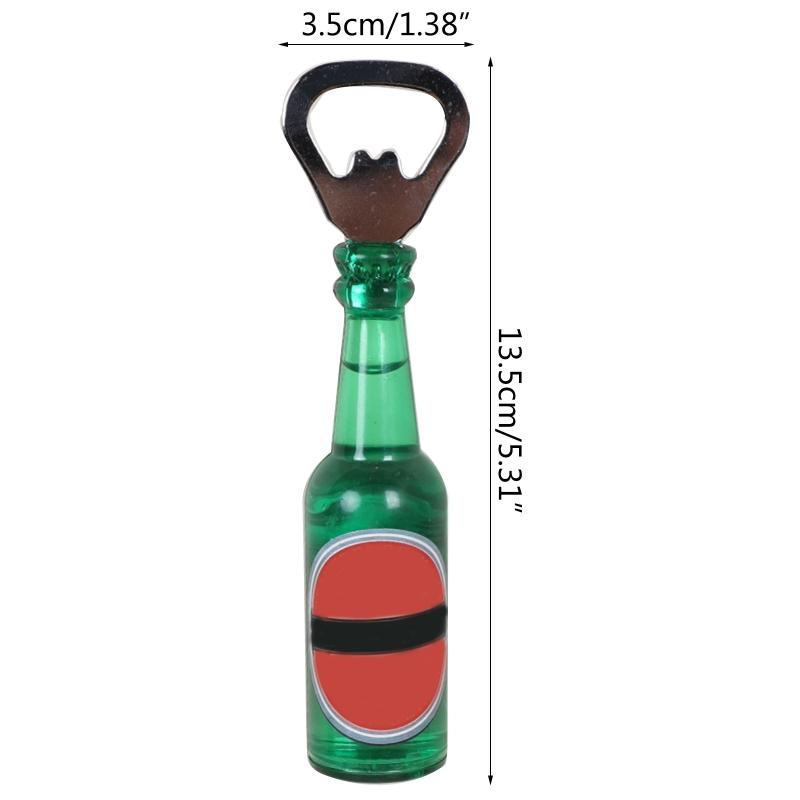 Creative Bottle Openers Beer Whiskey Corkscrews Magnetic Refrigerator Sticker Decors PP Material for Home Kitchen To
