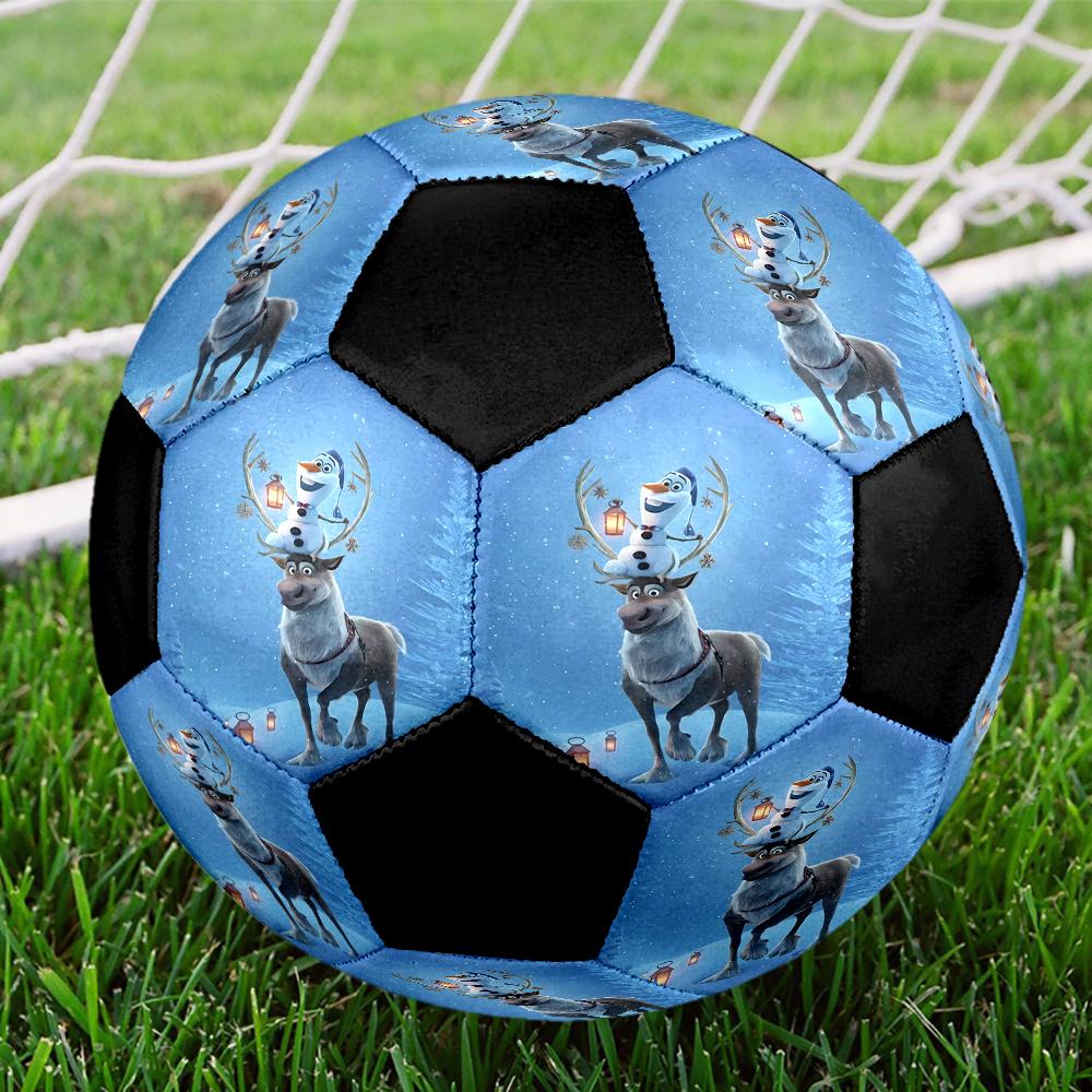 Elsa Theme Size 5 Soccer Ball, Suitable for Both Indoor and Outdoor Matches, a Gift Suitable for Everyone.