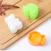 Bear Rice Ball Mold Three-piece Cartoon Baby Rice Ball God Children Bento Sushi Mold Biscuit Mold