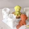 Dog Mold for Candles Home Decor Cement Moulds 3D Candle Moulds for Craft Making Silicone Desktop Decoration Casting Tool