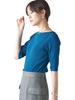 SHIPS for Women Hand Boat Sleeve Ribbed One Size Knitwear, Washable, Neck, 5/8 Knit, Women's, 316350025, Blue,