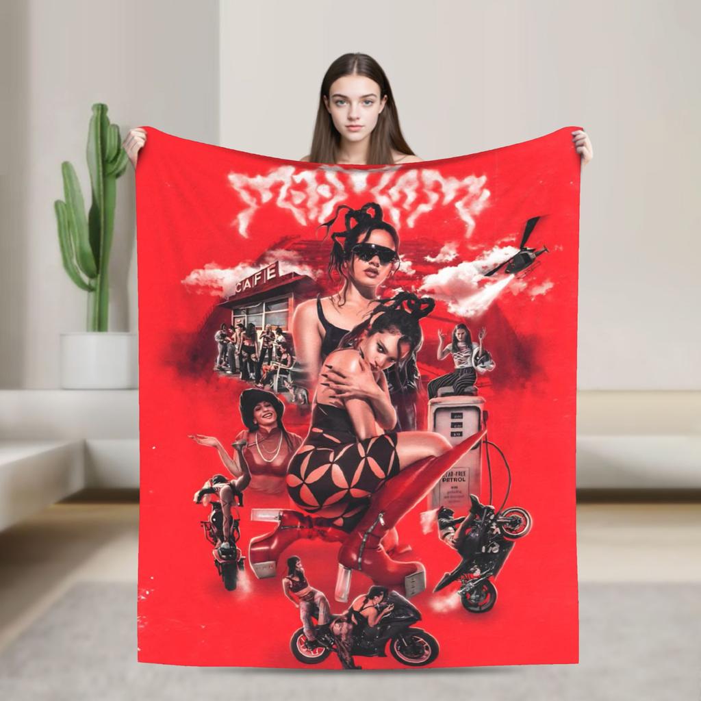 Rosalia Lux Warm Soft Blanket Picnic Plush Bedding Throws Fluffy Home Decor Flannel Bedspread Sofa Bed Cover