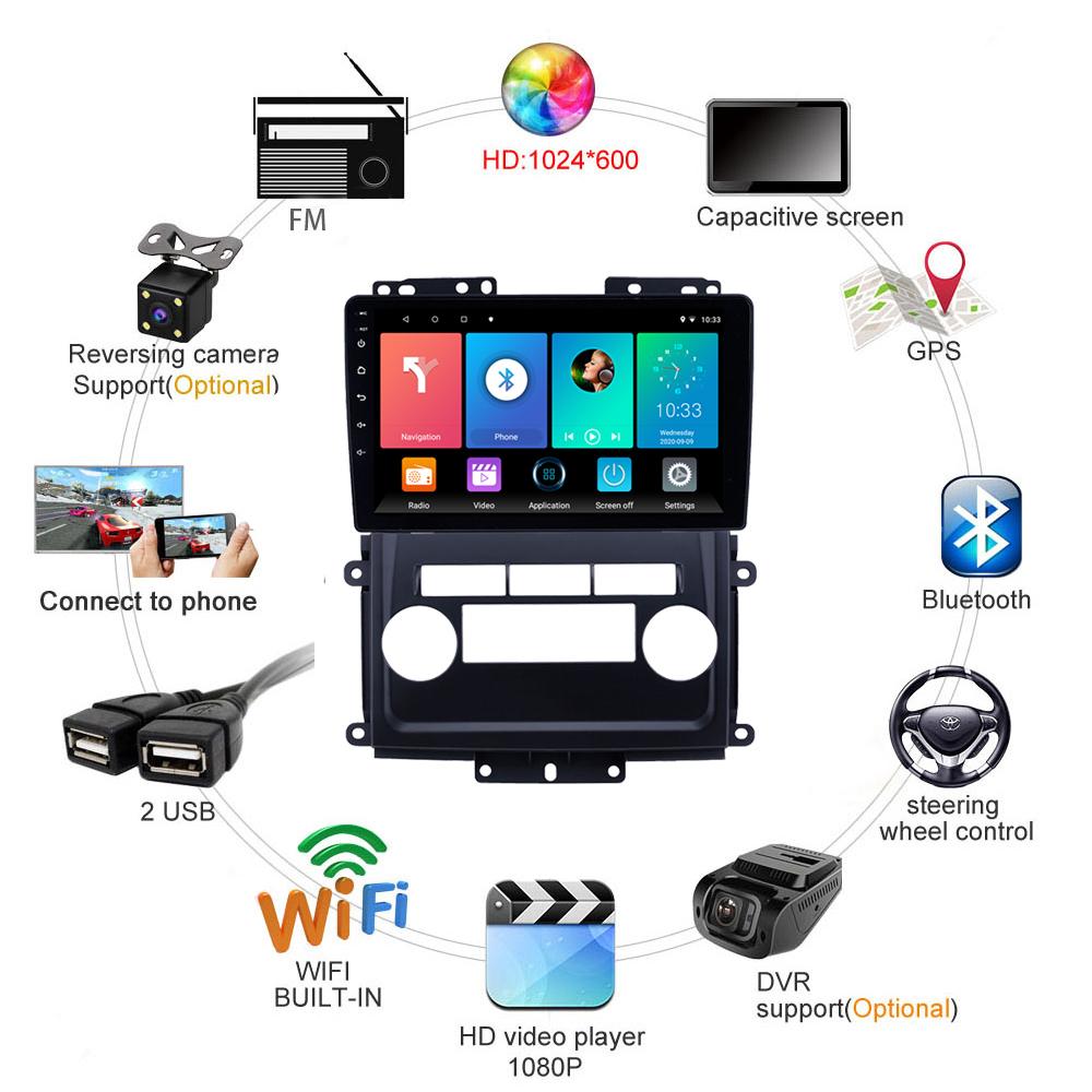 icreative 9 Inch Android  For Nissan Xterra Frontier 2009-2012 Car Radio Stereo Player GPS Navigation IPS Multimedia Car Player Auto