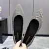 Fashion Ballet Flat Shoes Women's Flying Line 2024  New Woven Pointed Flat Shoes for Pregnant Women Machine Washable Soft Bottom Large
