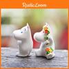 Resin Moomin Hippo Miniature Garden Scene With Creative Diy Design For Home Decor Gifts