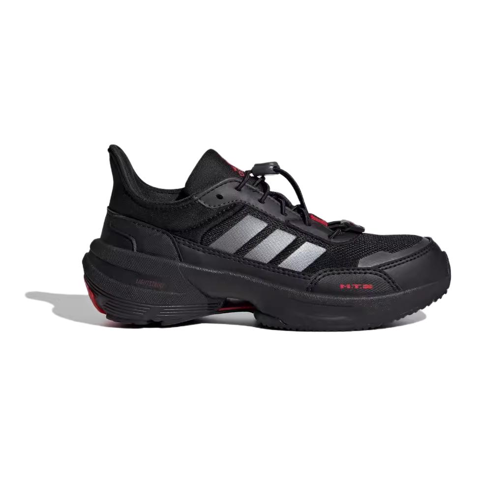 Kids' Sneakers Adidas Fabric Abrasion Resistant Breathable Low top Kids' Running Shoes Black Red Kids'