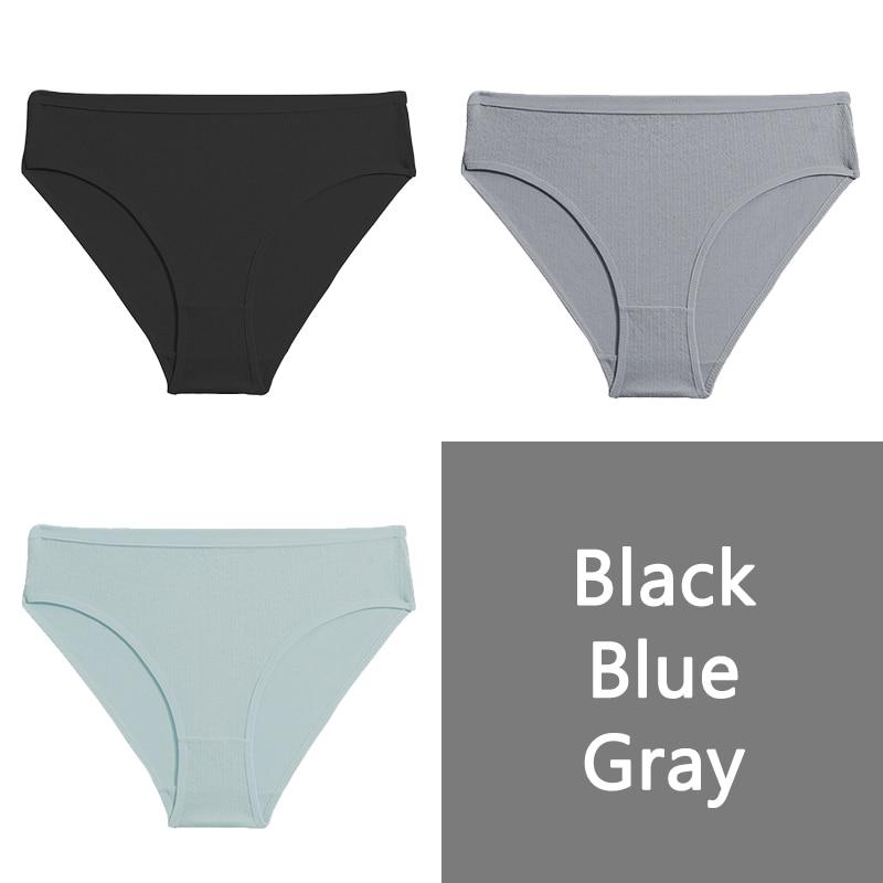FINETOO Хлопковые трусики S-XL, женские трусы с низкой посадкой, женское удобное нижнее белье, модные жаккардовые трусики, нижнее белье, 3 шт.