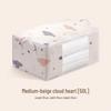 Сумка для хранения хлопкового одеяла Cloud Love - Пыленепроницаемая, Влагонепроницаемая, Видимый органайзер для одежды с принтованной тканью