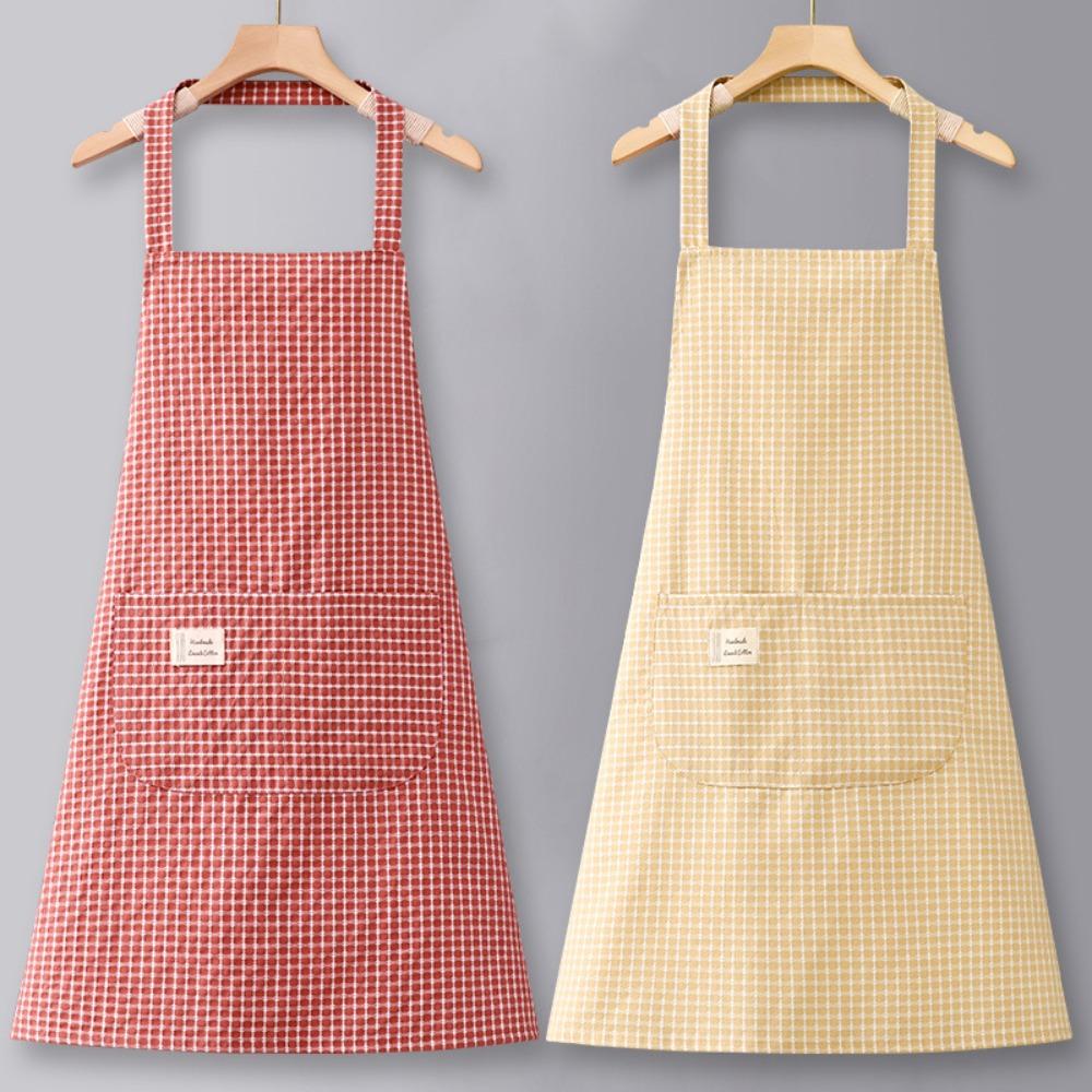 Breathable Pure Cotton Apron Portable Cooking Apron Work Clothes Gardening Apron Adult