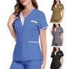 Hospital Work Uniform Work Clothes Tops Pure Cotton Skin Friendly Nursing Work Clothes Tops Waiter Women Men