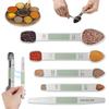 5PCS/SET with Leveler Magnetic Measuring Spoon Stainless Steel Seasoning Spoon Coffee Spoon  Kitchen