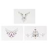 3PCS Breast Rhinestone Stickers Chest Jewelry Adhesive Patches Body Makeup Decoration Sticker