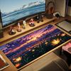 XXL Gaming Mouse Pad Anime Star Daisy Lotus Sunset Sunflower Deskmat Non-Slip Rubber Mouse Mat Keyboard Mausepad Desktop Mats