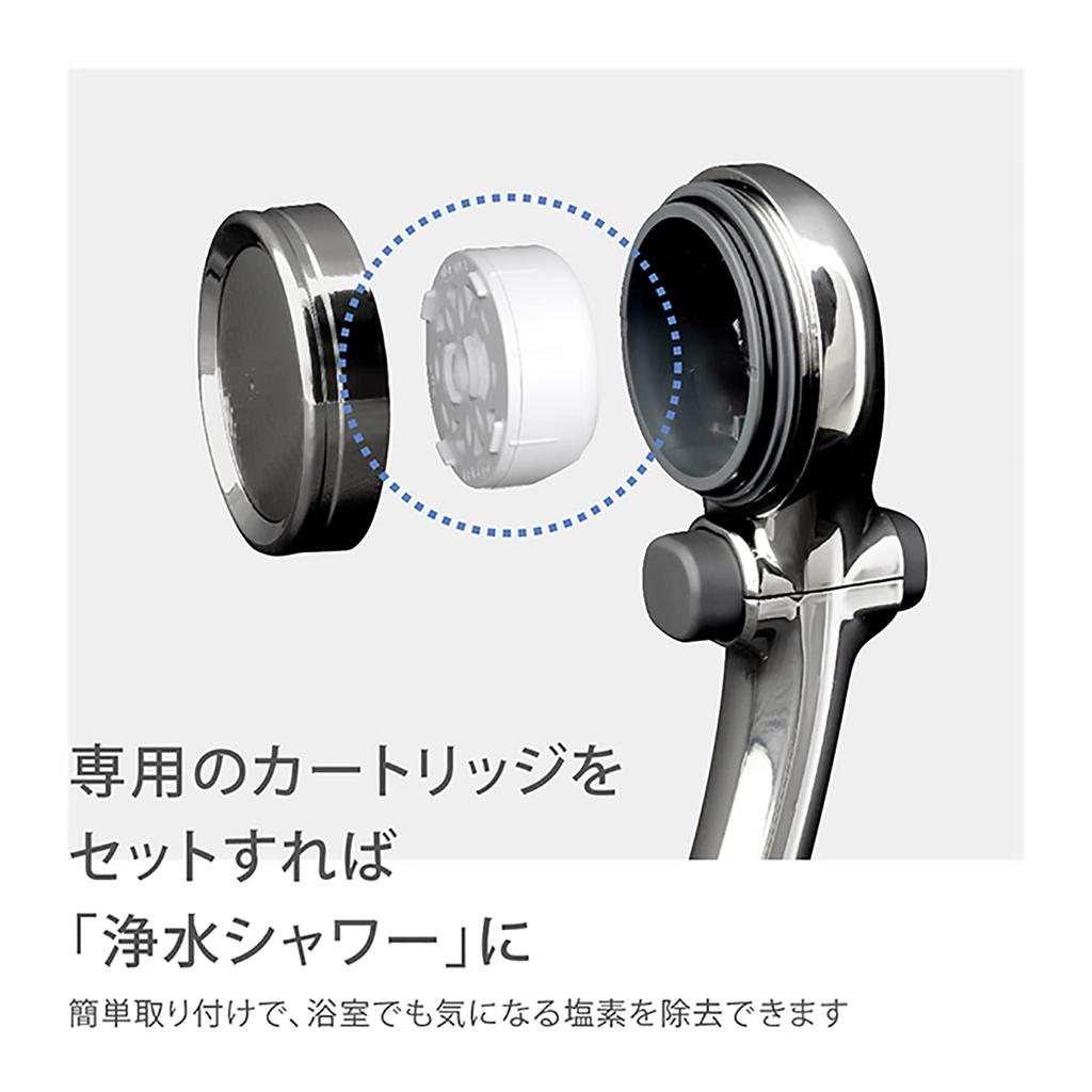 Takagi JSB100AZ Shower Comfortable Shower Pita Low Water No Tools Required Head, Plating, Water-Saving, Pressure,