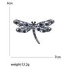 Rhinestone Dragonfly Brooches for Women Unisex Glass Insect Pins Banquet Party Backpack Gifts Jewelry Accessories