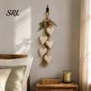 Boho Nursery Wall Decor Farmhouse Hanging Heart with 5 Layer Wooden Hearts, Vintage Wood Bohemian Plaque Trinket Shelf Art for Living Room Bedroom,